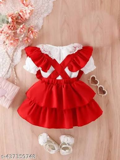 Red Girls Party Dress