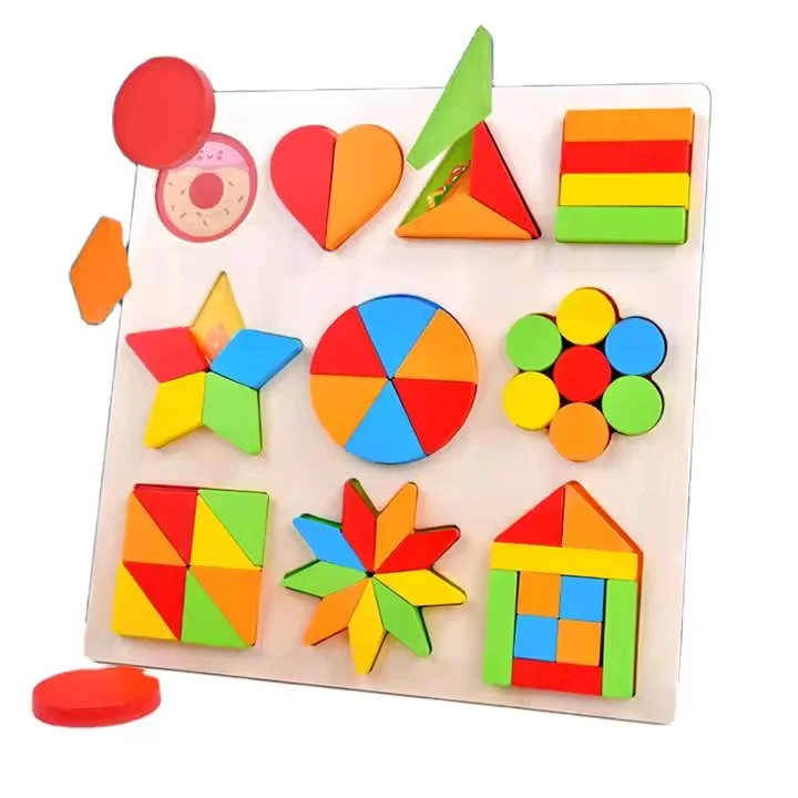 Geometric Shapes Puzzle Board