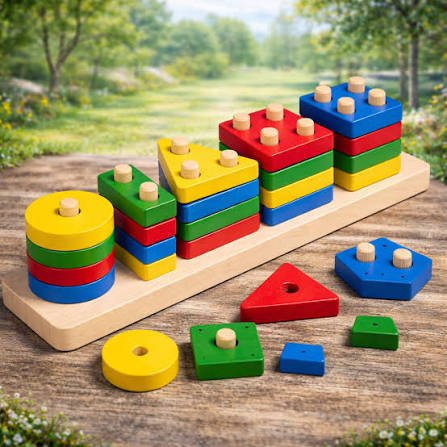 Montessori Shape Sorter Stacker