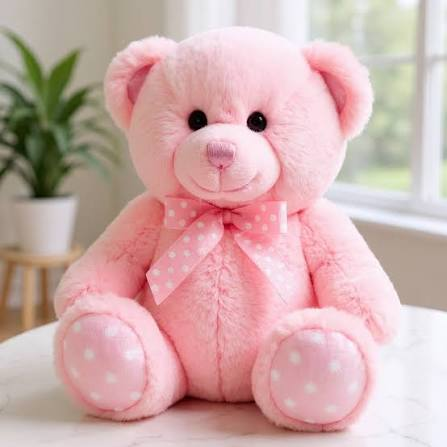 Pink Polka Teddy Bear